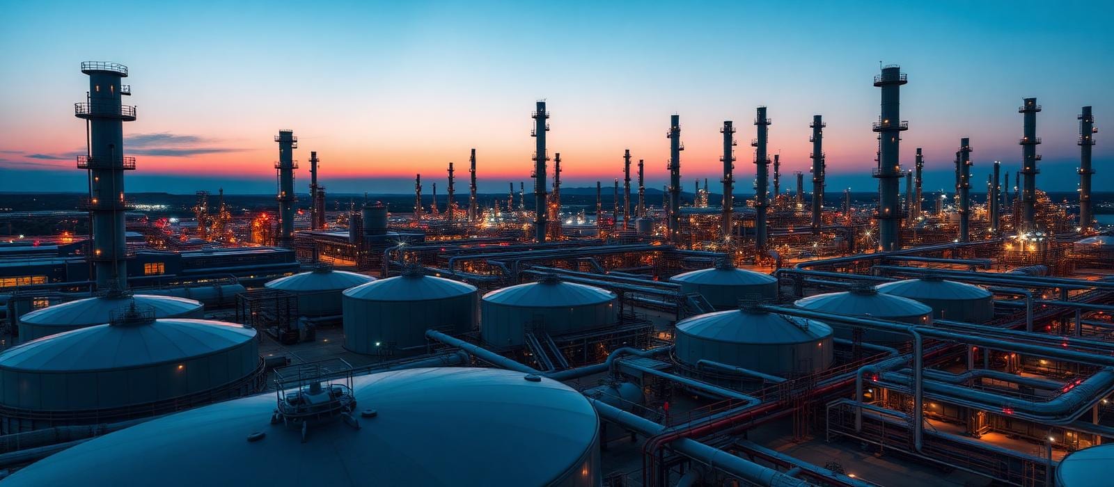 Petroleum Refinery banner background